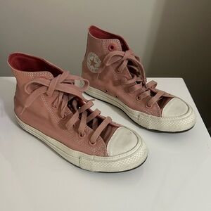 Converse Dusty Pink Canvas High-Tops